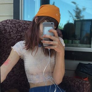 Orange Mammut Beanie